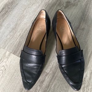 Black Franco Santo Flats